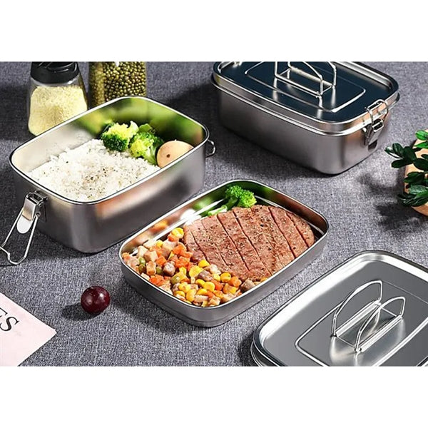 50 oz 3-compartment Stainless Steel Lunch box