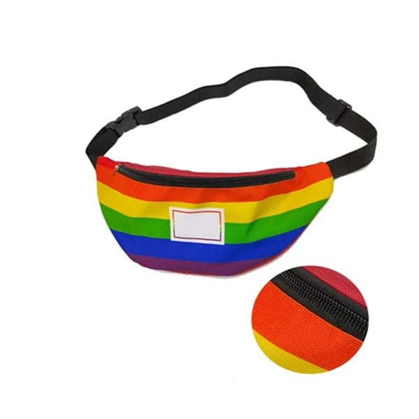 LGBT Rainbow Fanny Pack Gay Pride Waist Bag Strip Chest