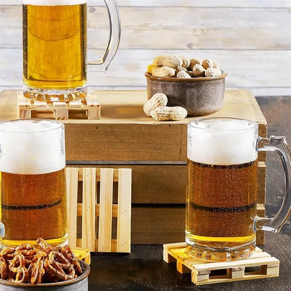 3" Square Mini Pallet Wood Coaster