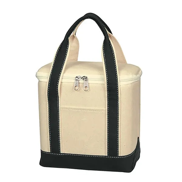 Cotton Canvas Insulated Kooler Bag