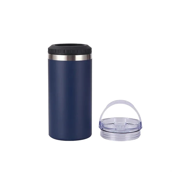 16oz Double Lid Stainless Steel Insulated Can Cooler
