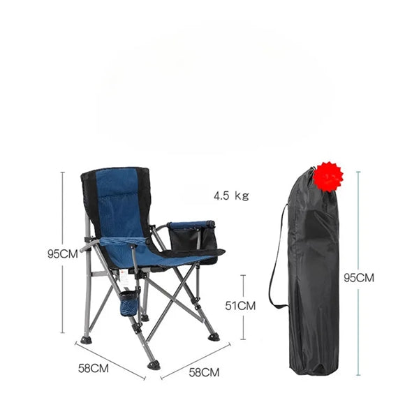 Outdoor Folding Chair Fishing Beach Backyard Armchair
