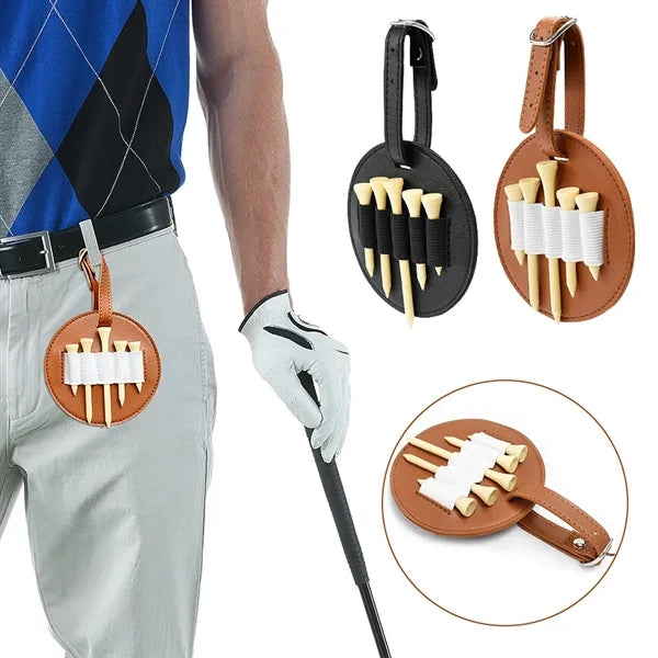 PU Leather Golf Tee Holder
