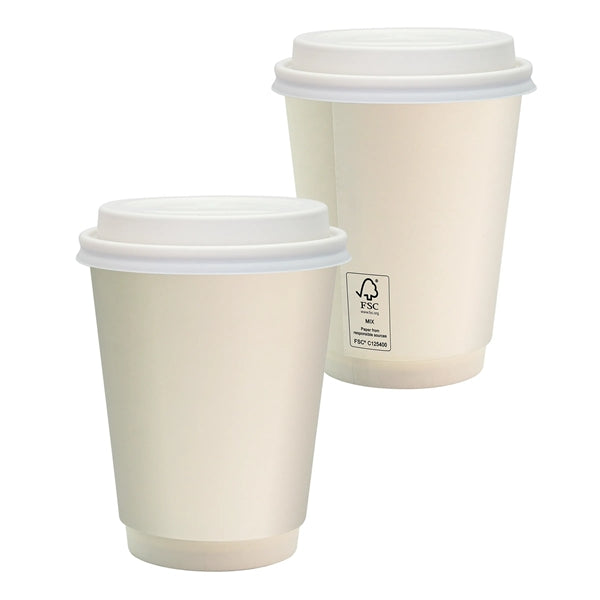 12 oz Full Color Paper Cup With Lid