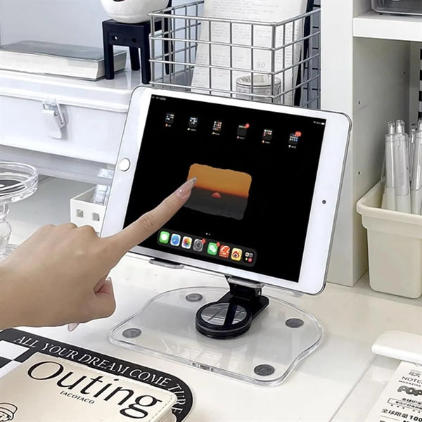 Swivel Tablet Stand With 360 Rotating Base