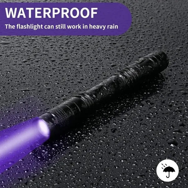 Pen Holder Flashlight Purple Inspection Light LED