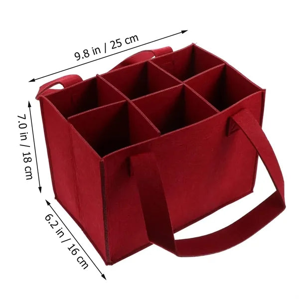 Felt Wine Storage Tote Bag