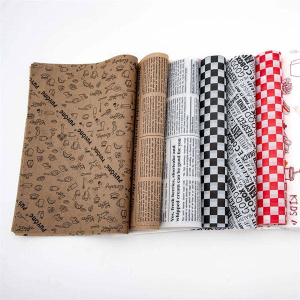 Printed Sandwich Hamburger Food Wrapper Paper