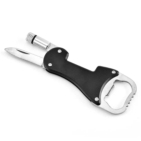 Keychain Multitool Bottle Opener with Knife Compact EDC Tool