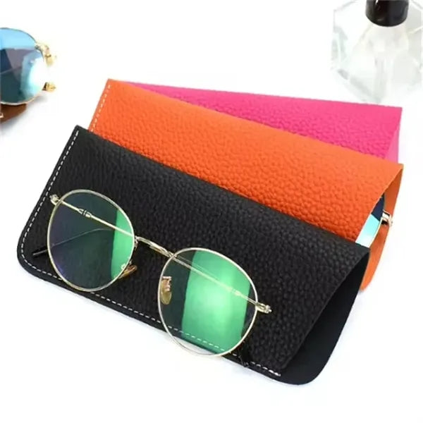 PU Case Leather Glasses Pouch Soft Sunglasses Makeup Holde