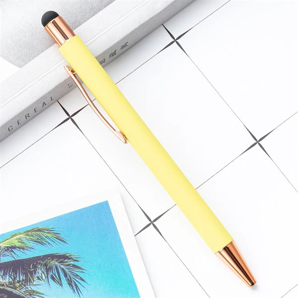 Lindsay Ballpoint Pen Stylus- Rose Gold Trim