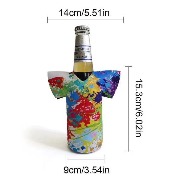 Baseball Bottle Neoprene Insulator Beverage Cooler 6 "