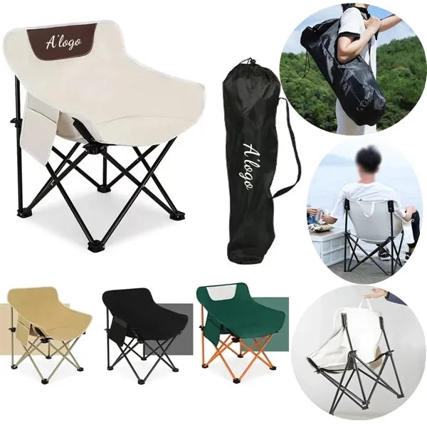 Foldable Compact Backpacking Lawn Moon Chairs