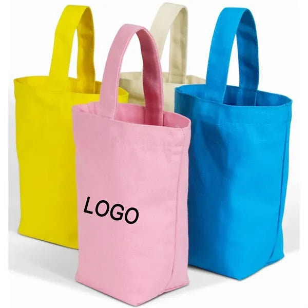 Single Handle Cotton Polyester Blended Canvas Bag