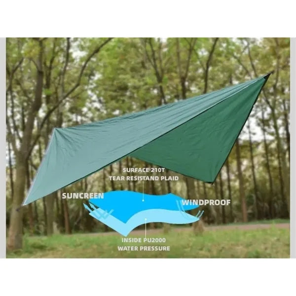 Rodless Sun Shade Sails Canopy