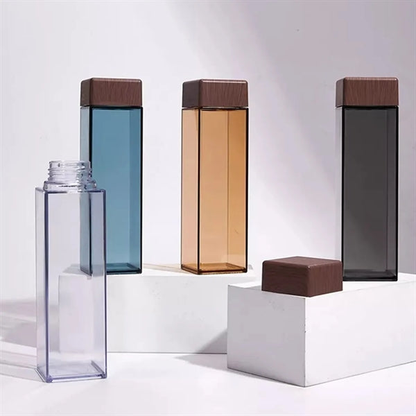 Square Transparent Water Bottle