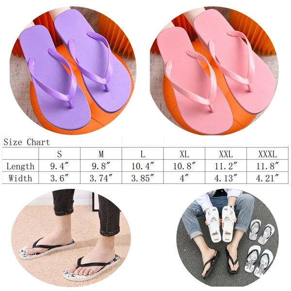 Unisex Soft Lightweight PVC Sandlas Beach Flip Flops