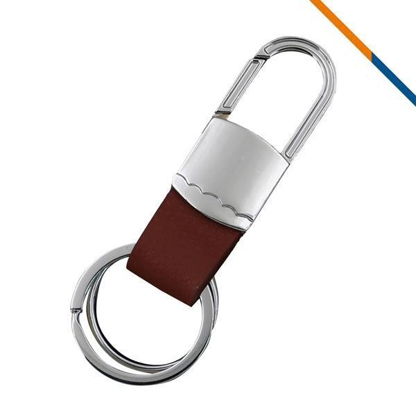 Drive Dual Ring Metal Keychain