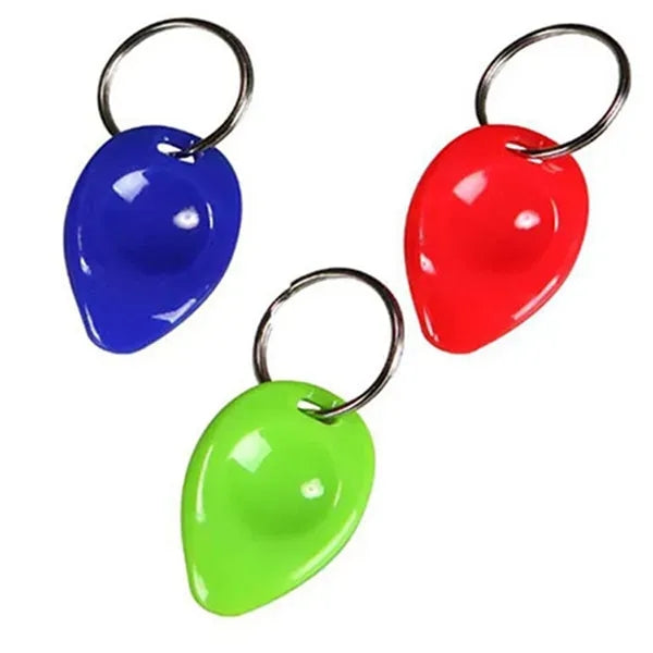 Tear Drop Shape Plastic Lottery Scratcher Key Chain