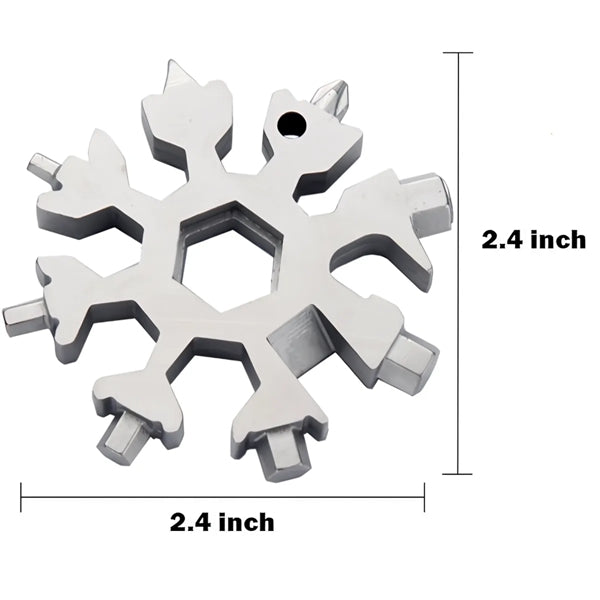 18-in-1 Stainless Steel Snowflake Multi-tool
