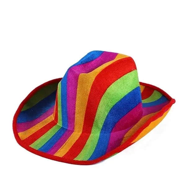 Rainbow Cowboy Hat