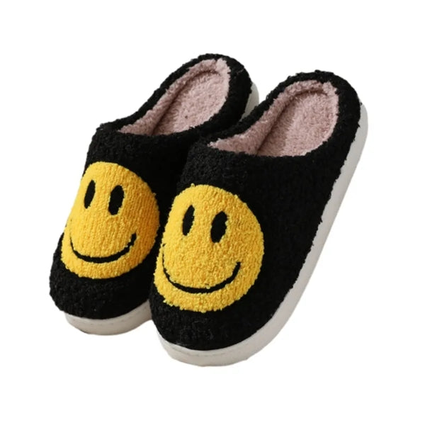 Cozy Happy Smile Face Slippers