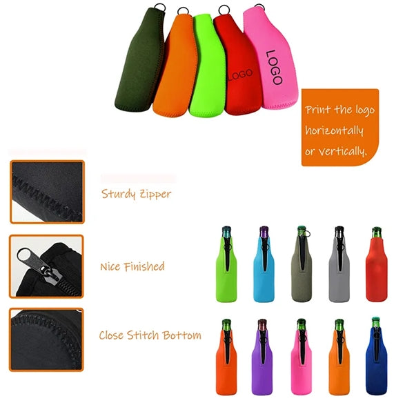 12oz Neoprene Beer Bottle Cooler Insulator