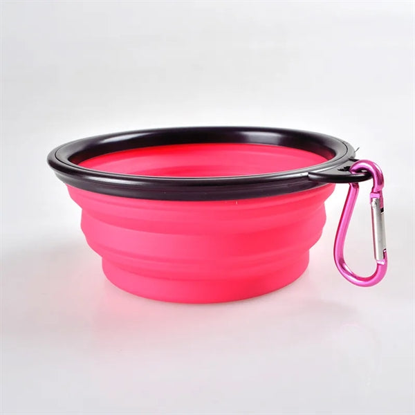 Collapsible Dog Bowls with Carabiner Clip