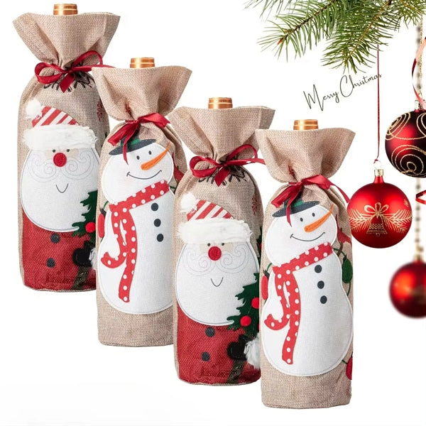 Christmas Wine Bottle Cover
