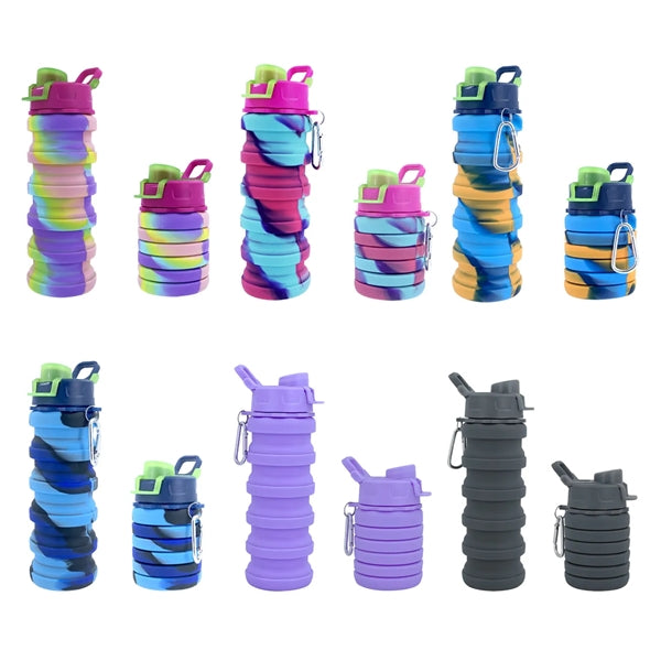 16.9oz Silicone Collapsible Water Bottle