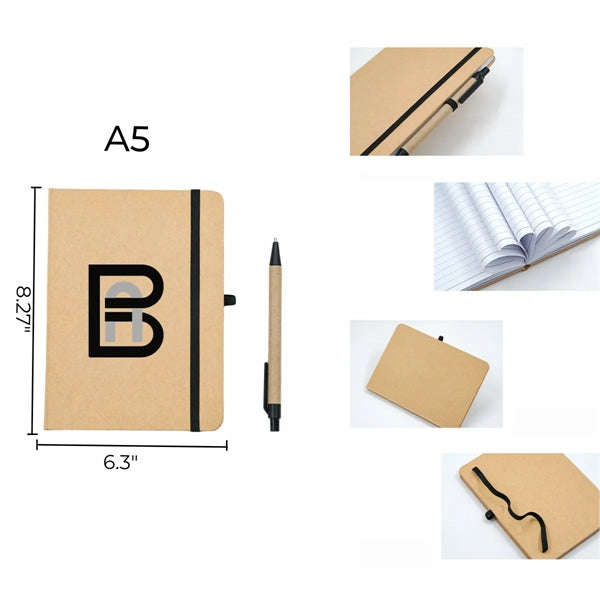 6.3" X 8.27" Eco Journal With Pen