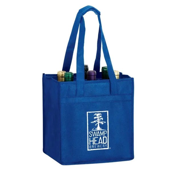 Wine Tote - 6 Bottle Bag - Screen Print