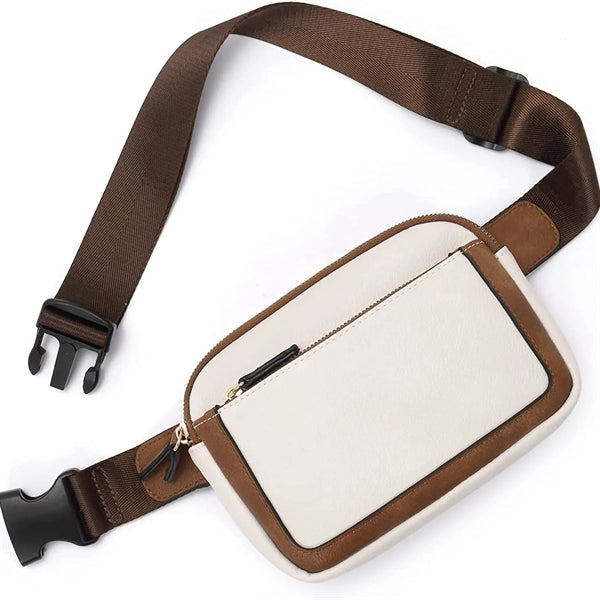 Adjustable Strap Artificial Leather Women's Waist Bag