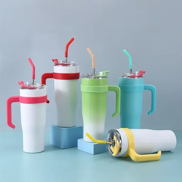 Stainless Steel Car Cup 40oz Travel Mug with Straw