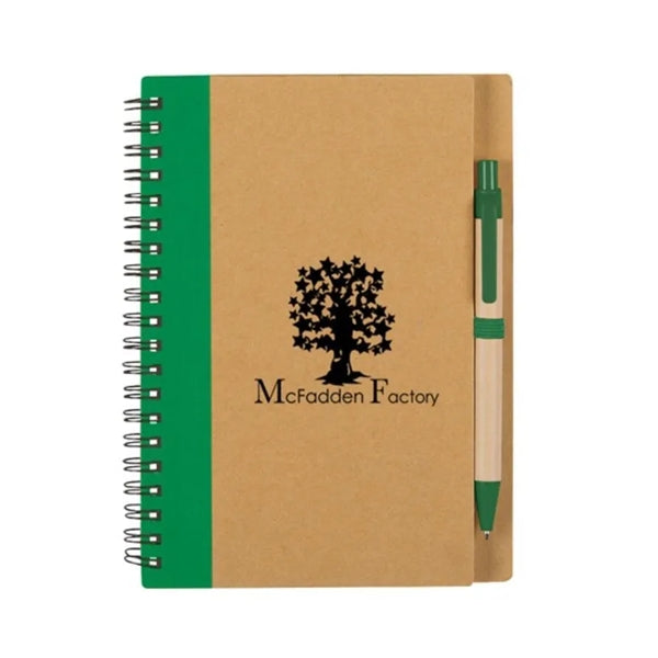 Eco Spiral And Pen Notebook