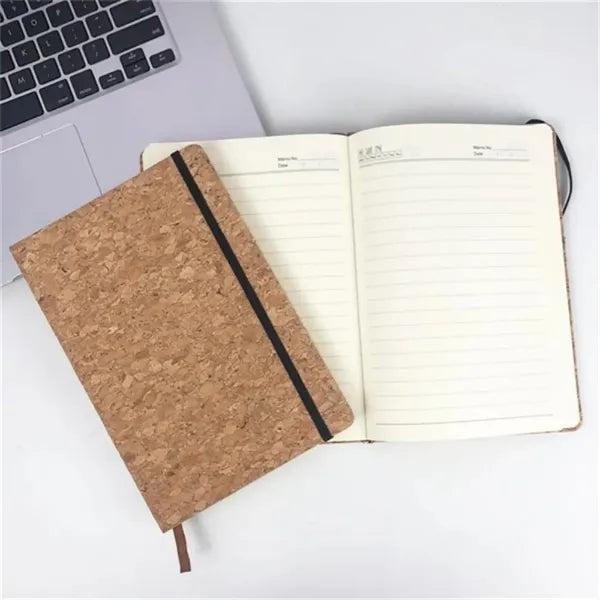 Cork Cover Lined Notebook