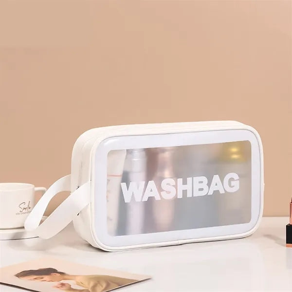 Medium PU Waterproof Clear Cosmetic Bag