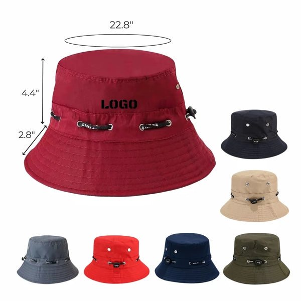 Bucket Hat With Drawstring