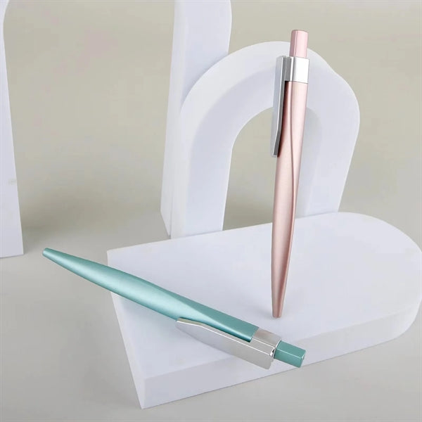 Metallic Paint Triangle Press-type Ballpoint Pen