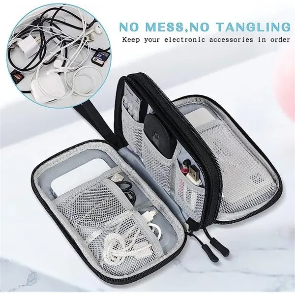 Travel Cable Electronic Accessory Storage Tote Bag
