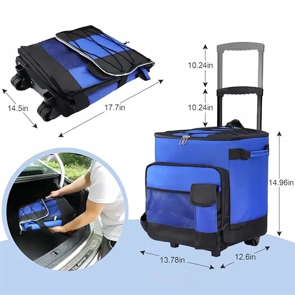 Leakproof Rolling Cooler For Camping
