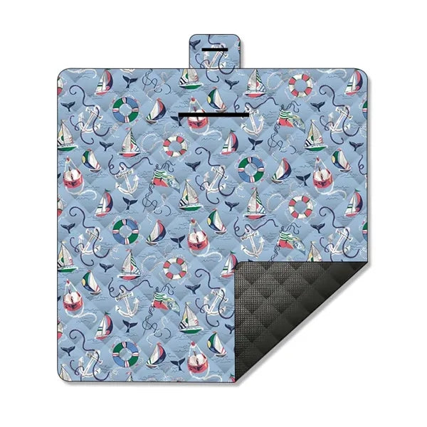 Large Folding Picnic Blanket Beach Mat 78''x78''