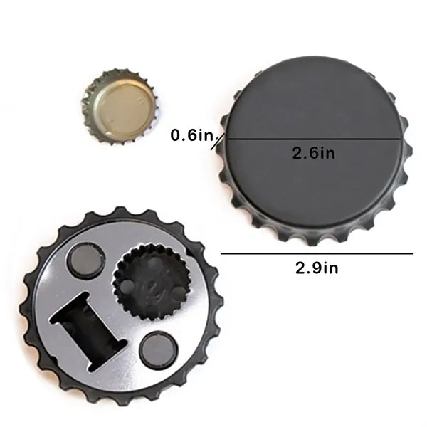 Magnetic Beer Cap Shaped Bottle Openers
