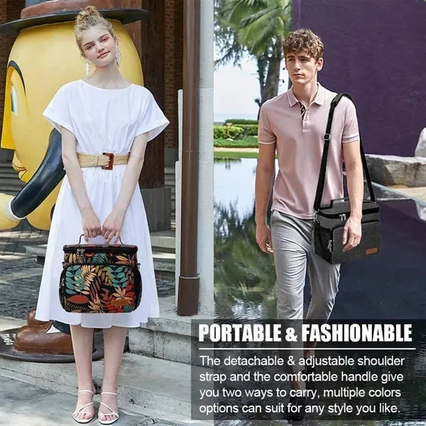 Large Capacity Insulated Cooler Lunch Bag