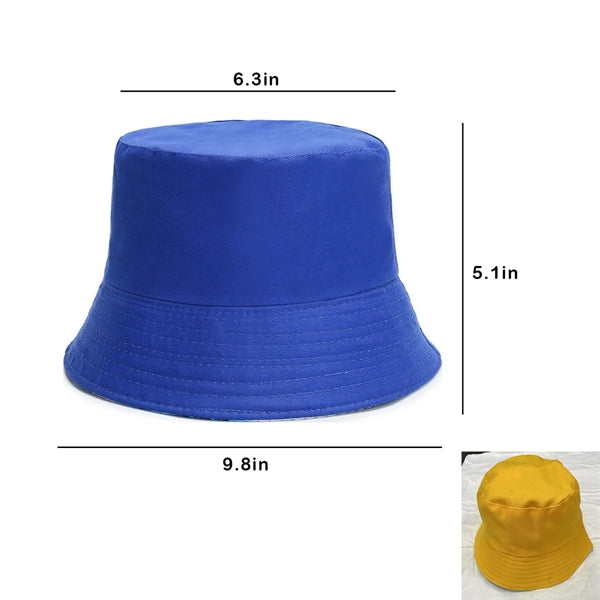 Double-Side Cotton Reversible Bucket Hats