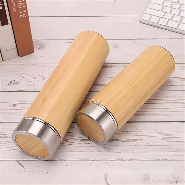 12oz Bamboo Thermos with Tea Infuser