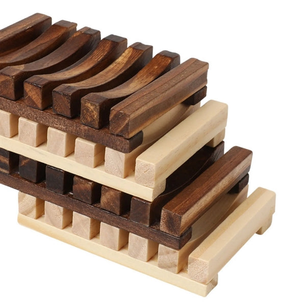 Natural Wooden Soap Dish Holder