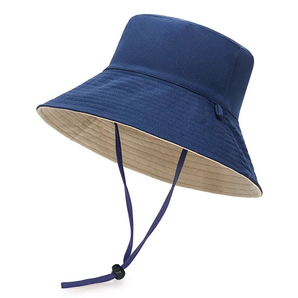 Adjustable Wide Brim Bucket Hat