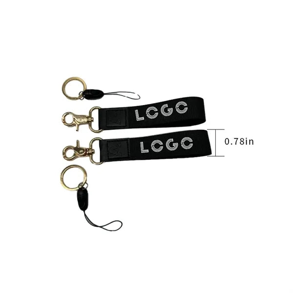 3/4" Wide Heavy-duty Polyester Wristlet Keychain Lanyard