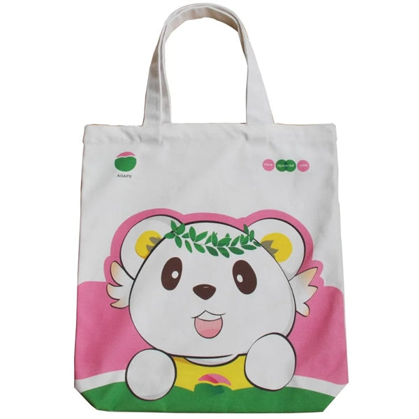 Handles Cotton Canvas Tote Bag